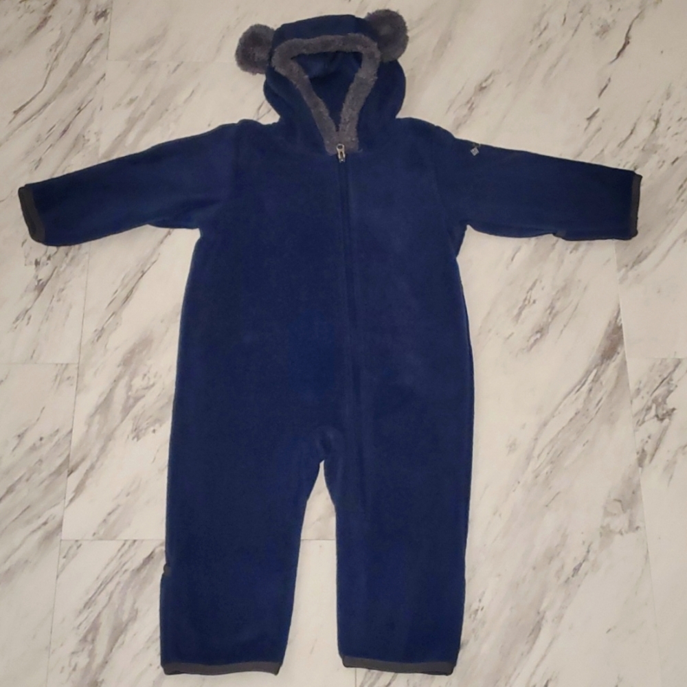 Columbia Felice Snow Suit, 6-12M, Blue with Gray Trim.